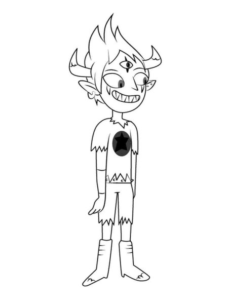 Марко из звездочки Баттерфляй раскраска