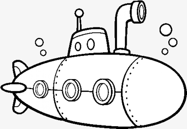 Картинки раскраски подводная лодка (53 фото)
