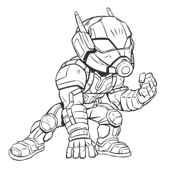 Человек муравей раскраска