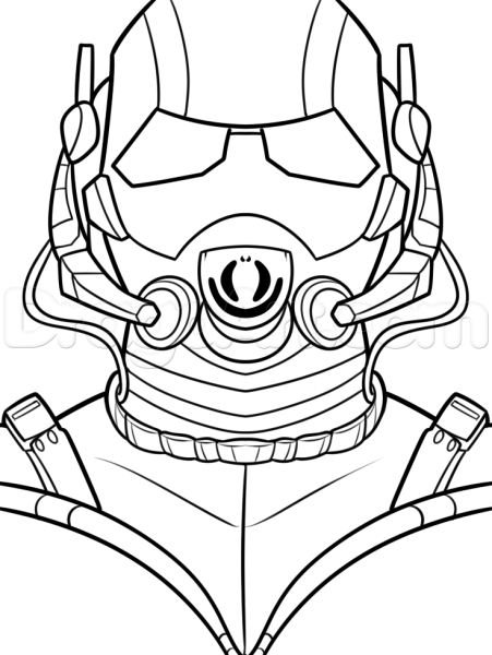 Человек муравей для срисовки