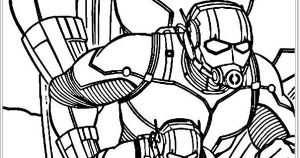 Человек муравей и Оса раскраска