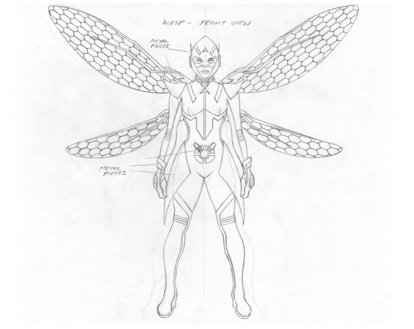 Человек муравей и Оса раскраска