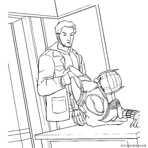 Человек муравей раскраска раскраска