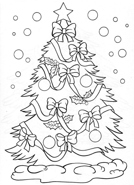 Раскраски новогодние для детей