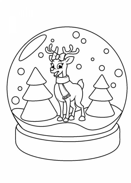 Раскраски новогодние для детей