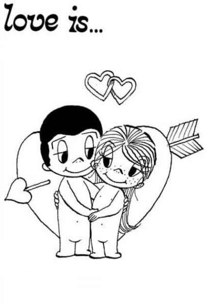 Love is раскраска