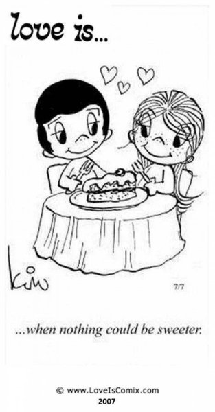 Love is черно белые