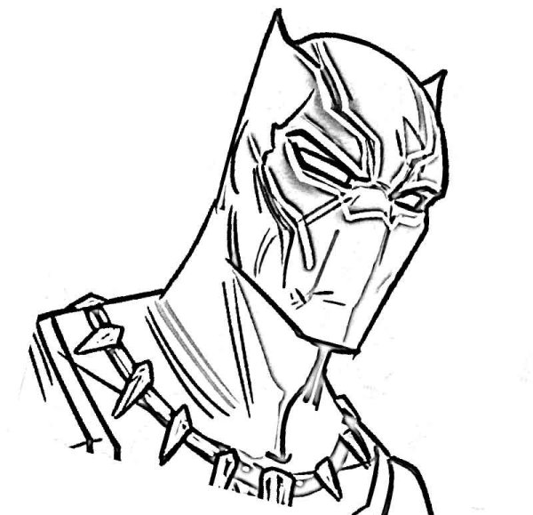 Марвел раскраска черная пантера маска маска