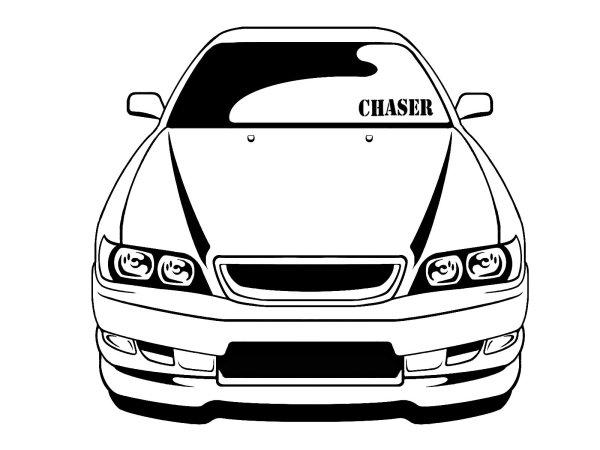 Toyota Chaser 100 нарисованный