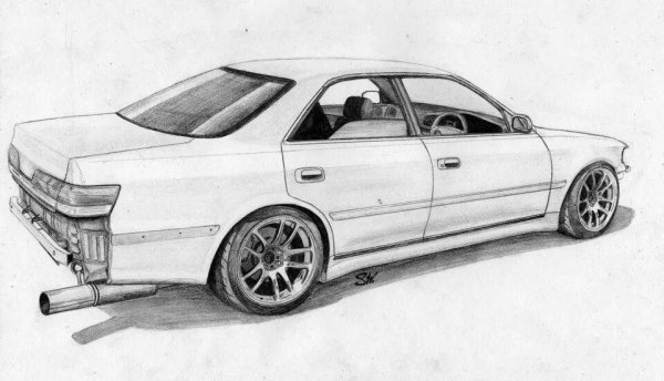 Toyota Mark 2 100 рисунок