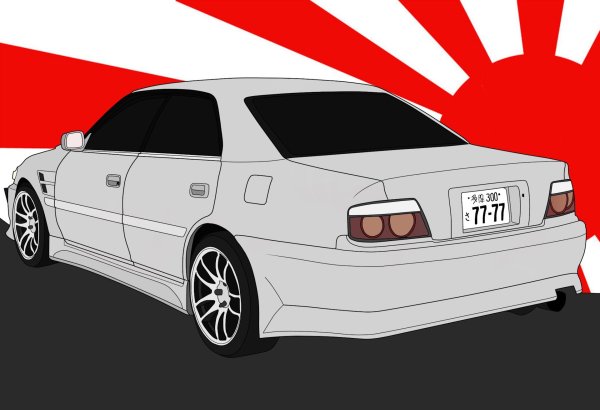 Toyota Chaser jzx100 рисунок
