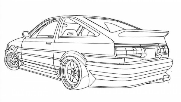 Toyota ae86 Trueno контур