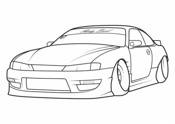 Silvia s14 раскраска
