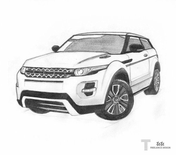 Land Rover range Rover Evoque рисунок