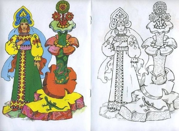 Иллюстрации к Малахитовой шкатулке Бажова