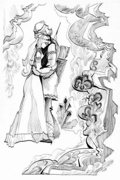 Хозяйка местной горы раскраска