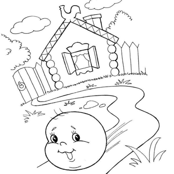 Раскраски русские народные сказки