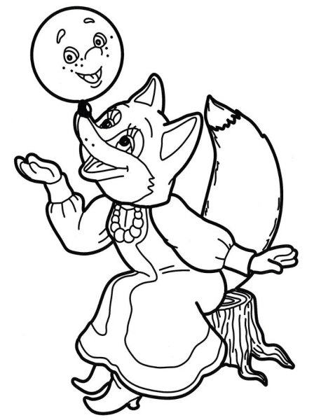 Колобок рисунок