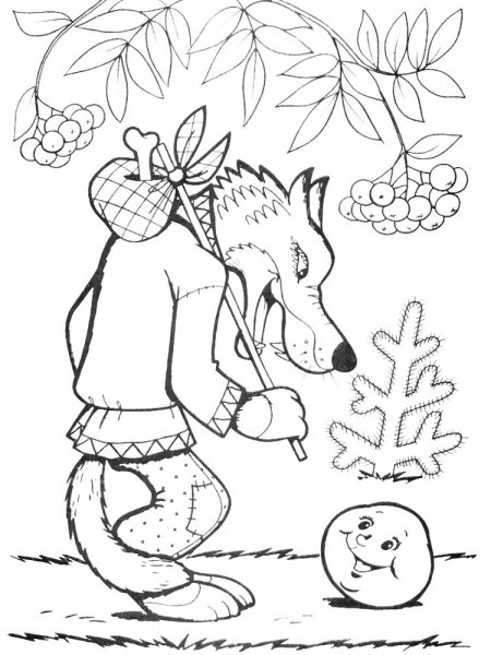 Раскраски на тему русские народные сказки