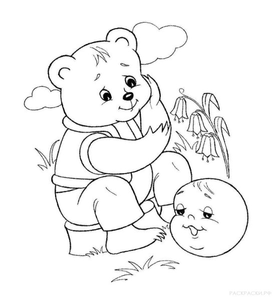 Колобок рисунок