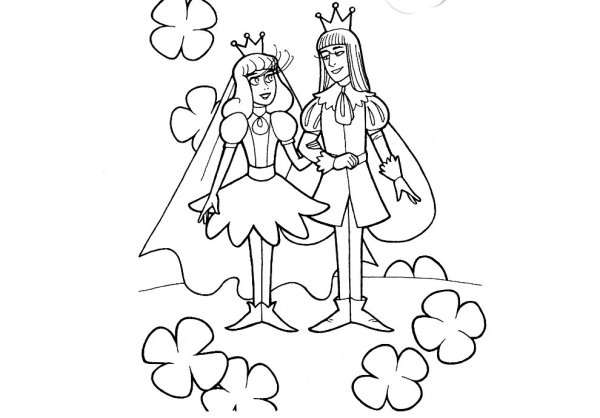 Раскраска к сказке Дюймовочка