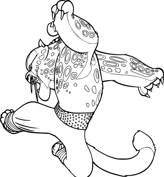 Раскраска кунфу Панда 3