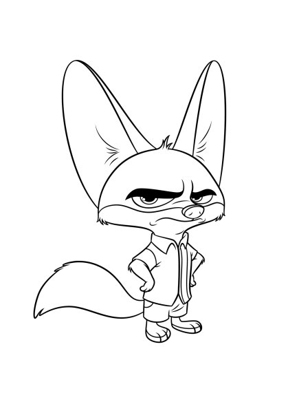 Фенек из мультика Зверополис