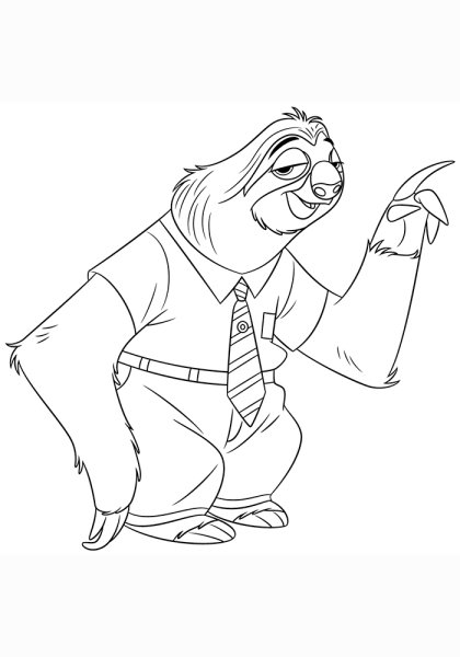 Зверополис раскраска ник и Джуди