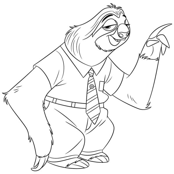 Раскраска Зверополис Джуди