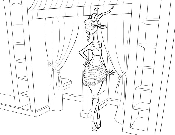 Джуди Хопс раскраска