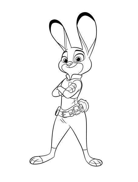 Зверополис раскраска ник и Джуди