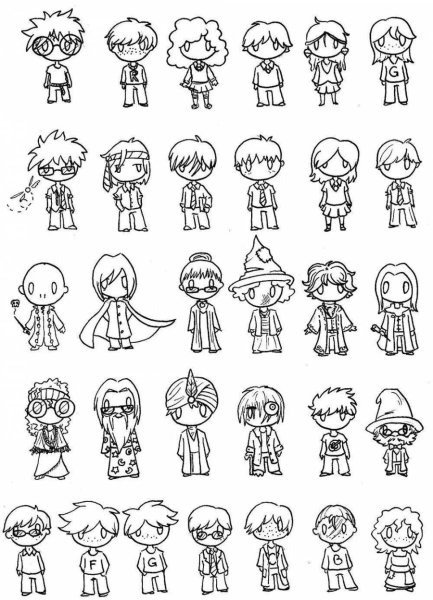 Раскраска Гарри Поттер