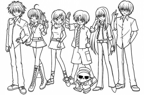 Раскраски аниме