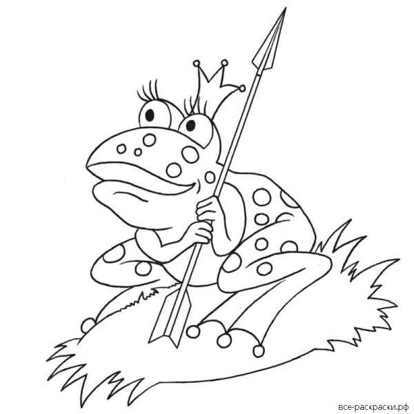Картинки раскраски к сказке царевна лягушка (50 фото)