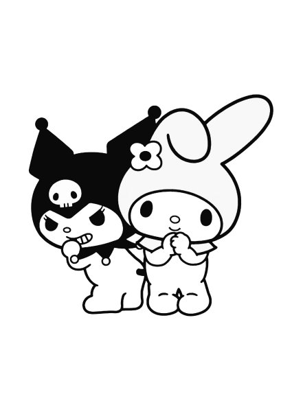 Kuromi раскраска