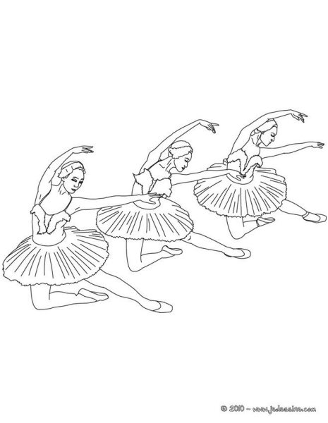 Раскраска "балерины"