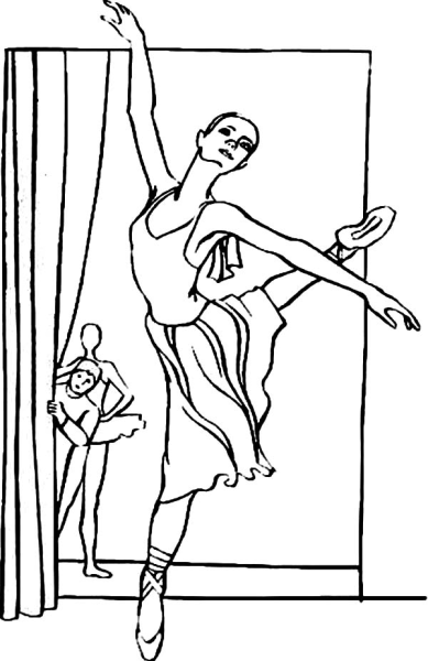 Раскраска балерина Фелис