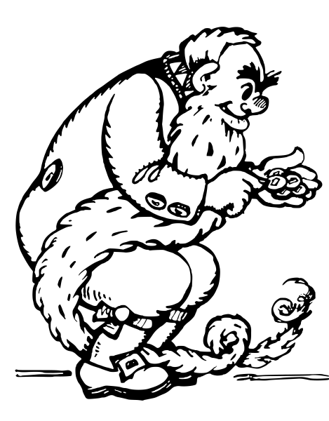 Буратино раскраска для детей