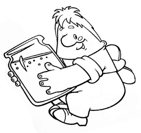 Карлсон раскраска