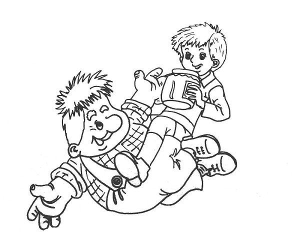 Астрид Линдгрен малыш и Карлсон раскраски