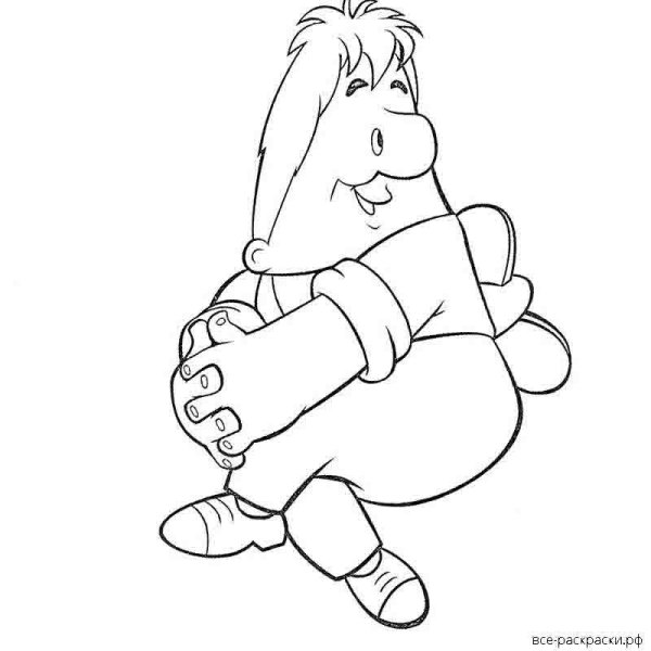 Карлсон раскраска