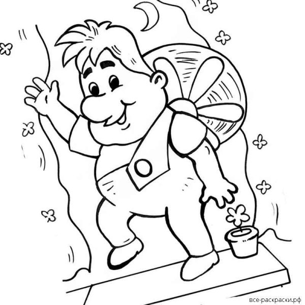 Детские раскраски Карлсон