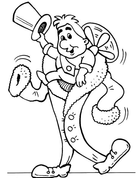 Малыш и Карлсон. Раскраска