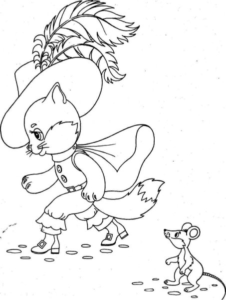 Шарль Перро кот в сапогах рисунок