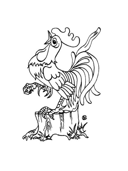 Сказка о золотом петушке Пушкин раскраска