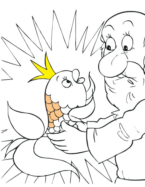 Сказка о золотом петушке раскраска к сказке