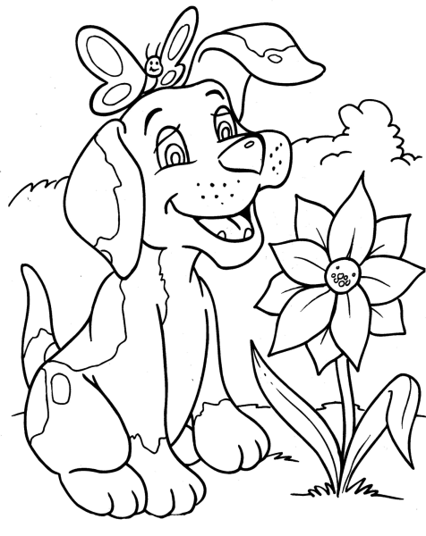 Раскраска "собаки"