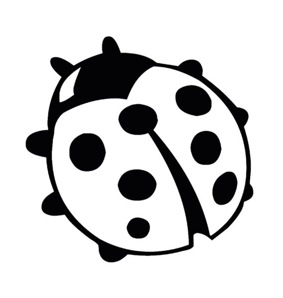 Божья коровка раскраска