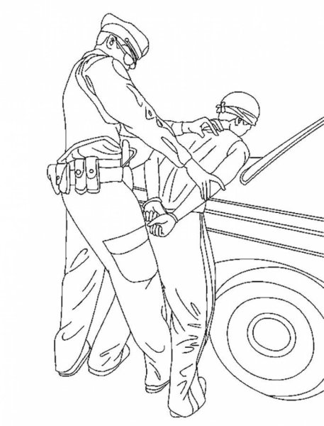 Раскраска милиционер