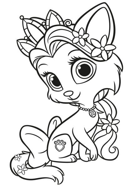 Раскраска питомец Рапунцель